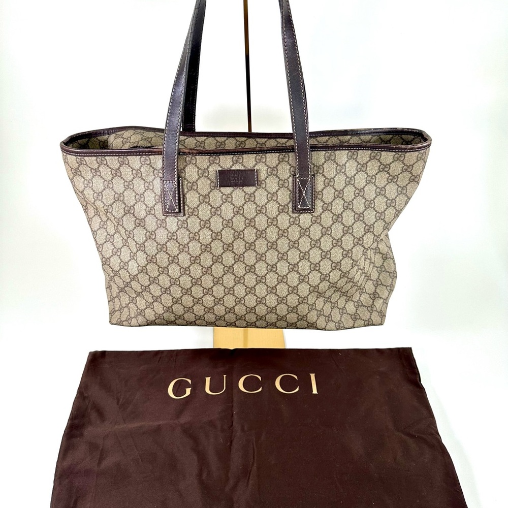 Vintage Gucci Supreme Medium Zip Tote